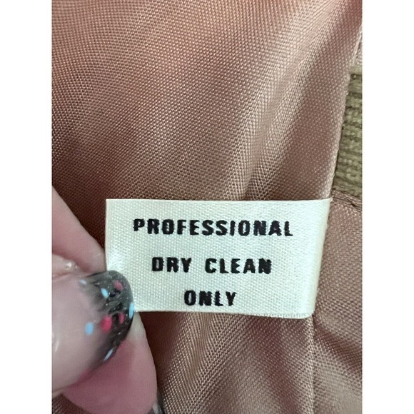 VINTAGE CORDUROY Mens Khaki Two Button Sport Coat Suit Jacket/Blazer,36 - Picture 13 of 15